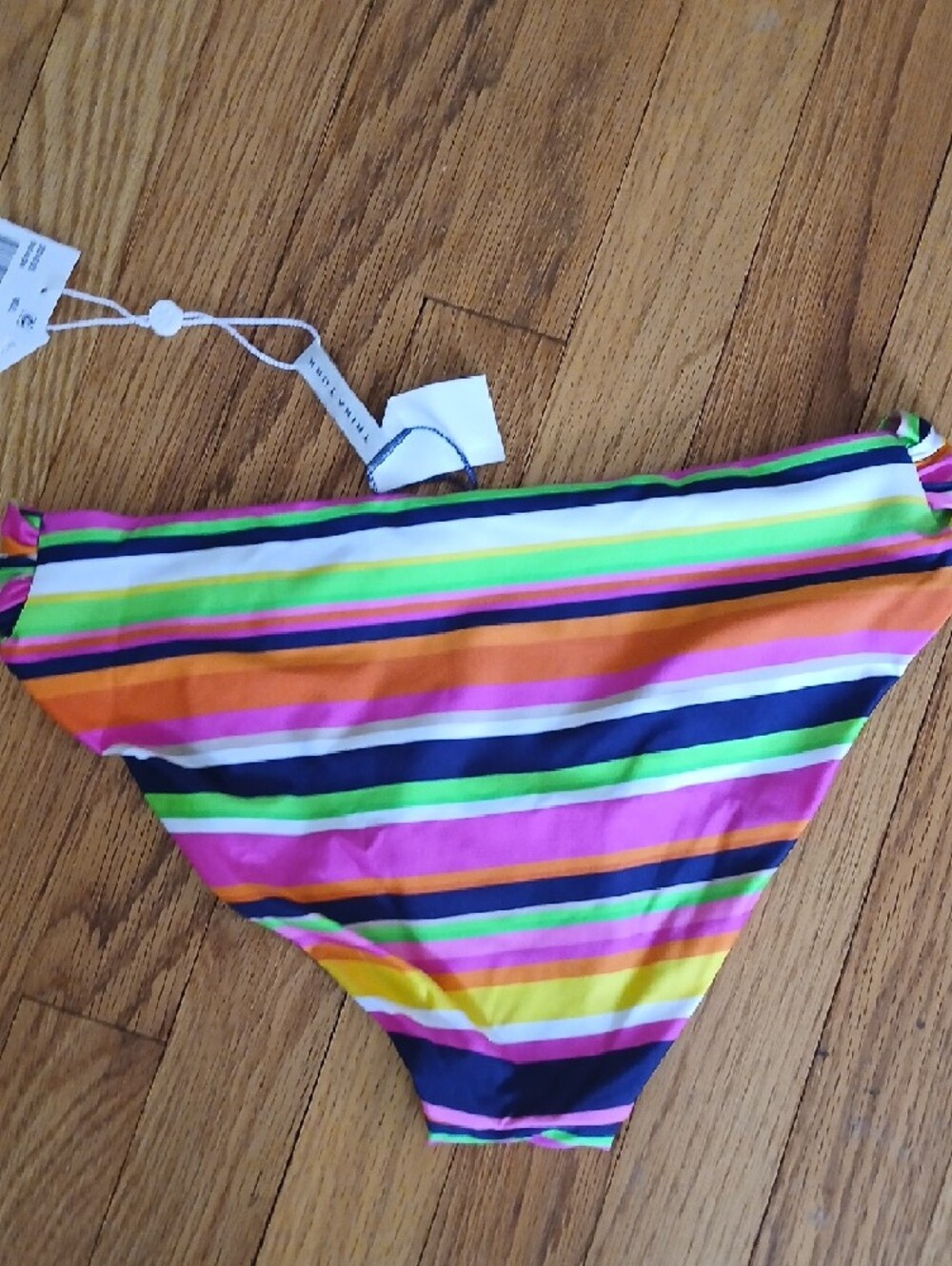 NWT Trina Turk Women's Striped Hipster Bikini Swim Bottom Pink Multi ■ Size 8 - Picture 4 of 8